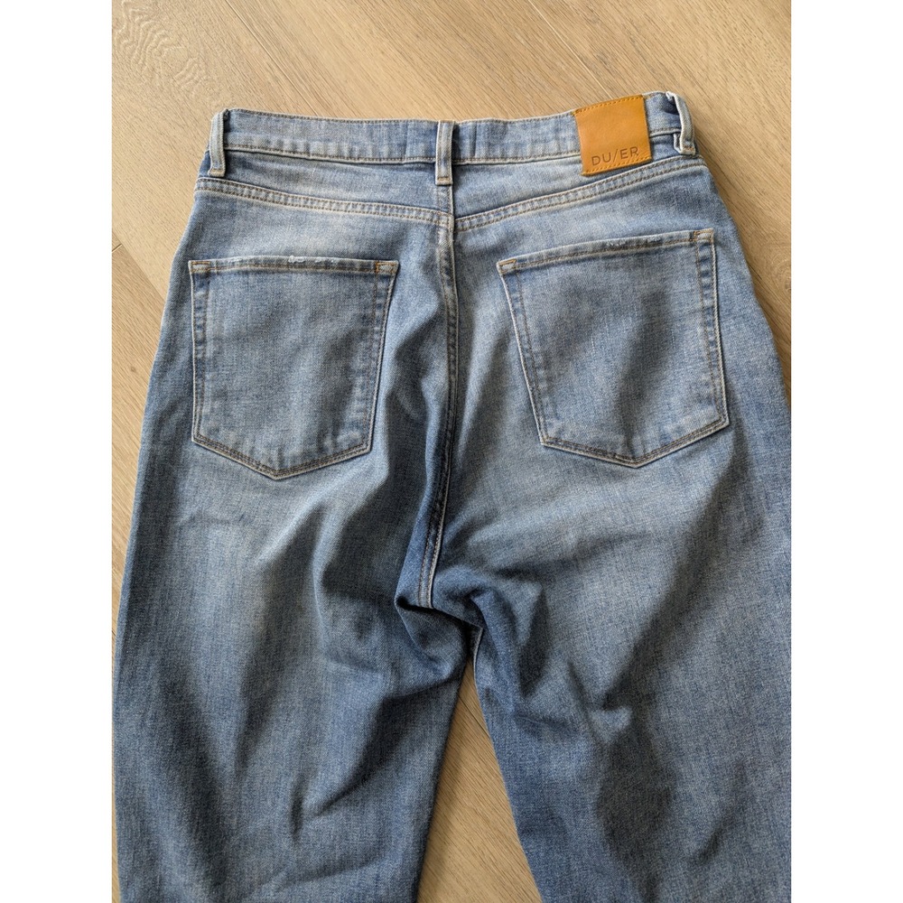 DU/ER Women Performance Denim Jeans Medium Wash Button Fly WFMR5318 28x27 - Picture 11 of 12